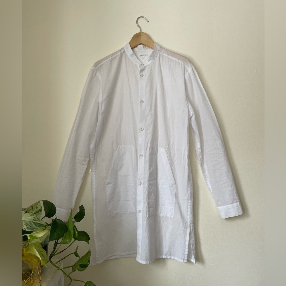 Helmut Lang midi shirt dress